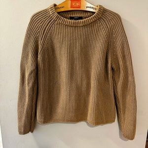 Quince Organic Cotton Fisherman Crew Sweater Large